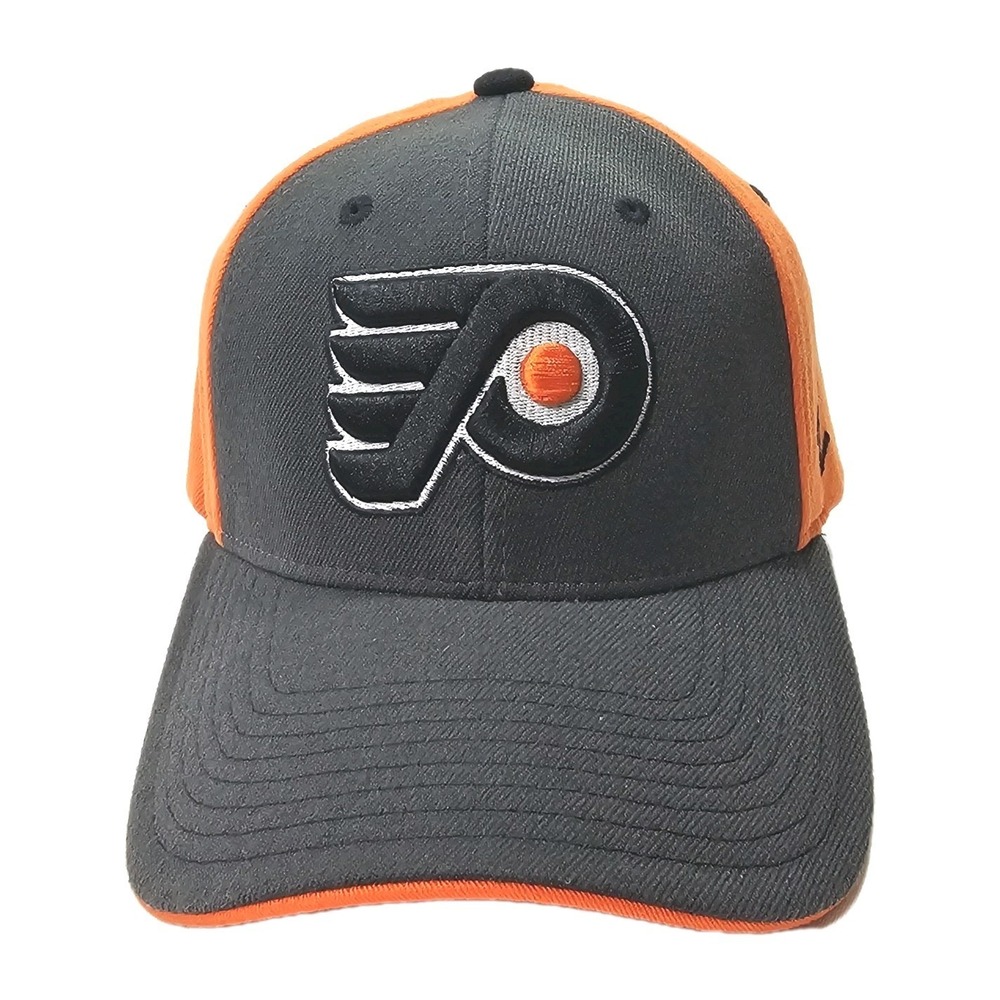 Philadelphia Flyers Zephyr NHL‎ XL Grey Orange Fitted Hat Cap